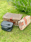 The Pembroke - a fitted willow  picnic  hamper for 4